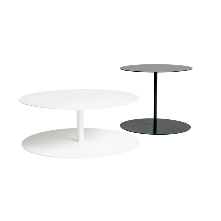 Table d'appoint guéridon GONG Ø 50 Noir CAPPELLINI