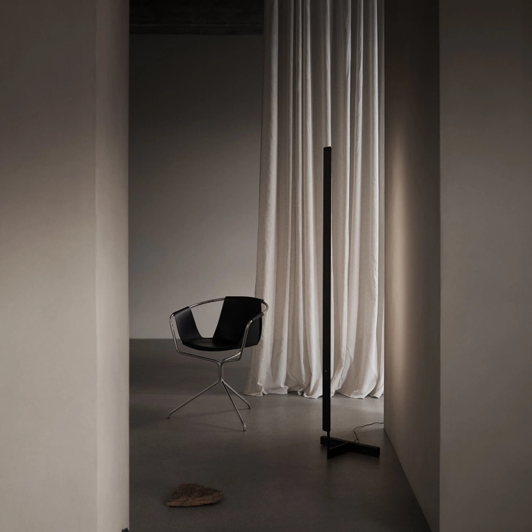 Lampadaire F-MODEL Laiton Brossé ANOUR
