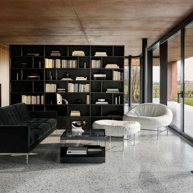 Table basse D'URSO L 68 Noir KNOLL