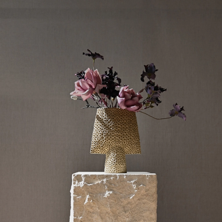 Vase SPHERE SQUARE Shisen mini Sable 101 COPENHAGEN