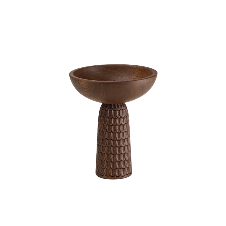 Table Centrepiece NERA bowl small Walnut ZANAT