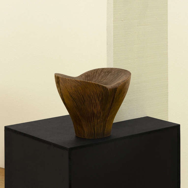 Centre de table & corbeille KALA medium Noyer ZANAT