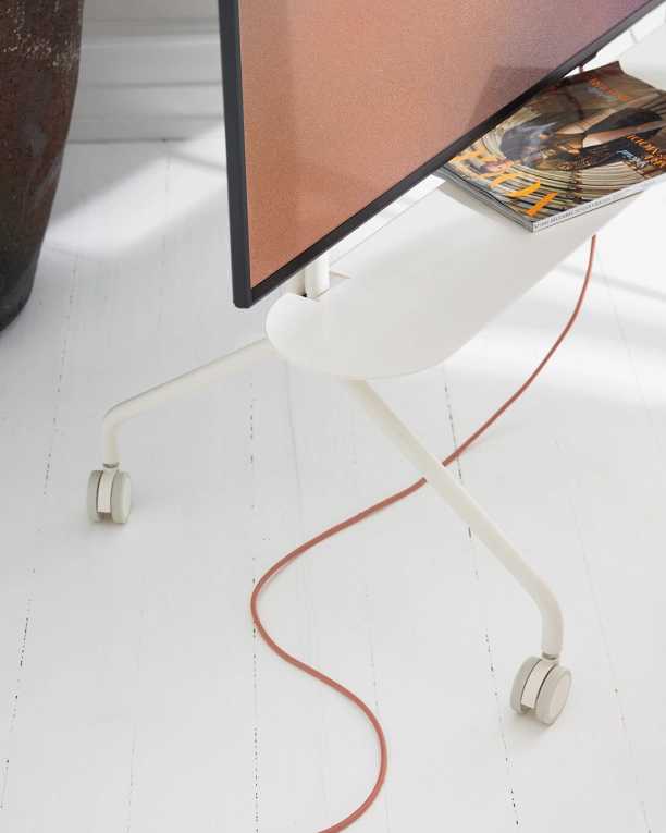 Étagère Pipe pour support TV Chrome PEDESTAL