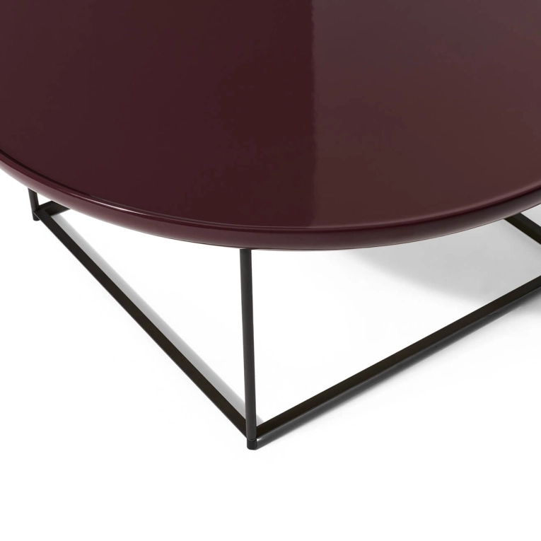 Table basse extérieure TOREI OUTDOOR Ø 88 Rouge Amarante CASSINA