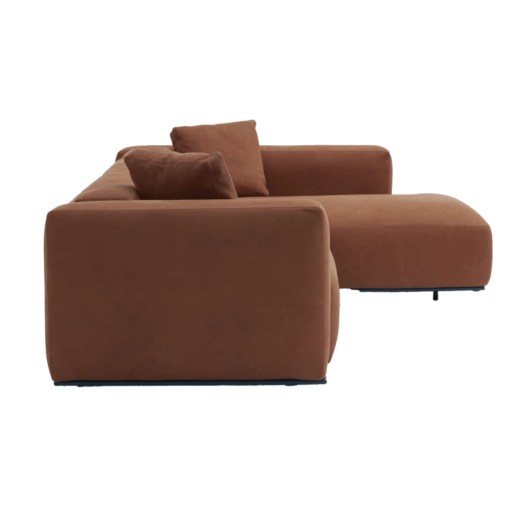 Canapé lit RITZ Cuir Marron CAMPEGGI