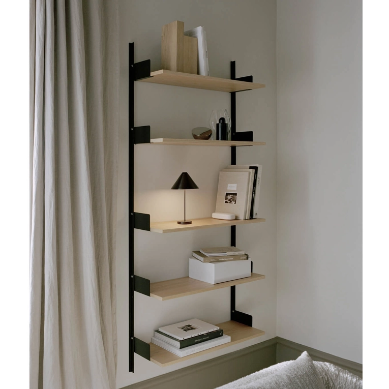 Etagère NEW WORKS WALL 1900 Noir/ Chêne NEW WORKS