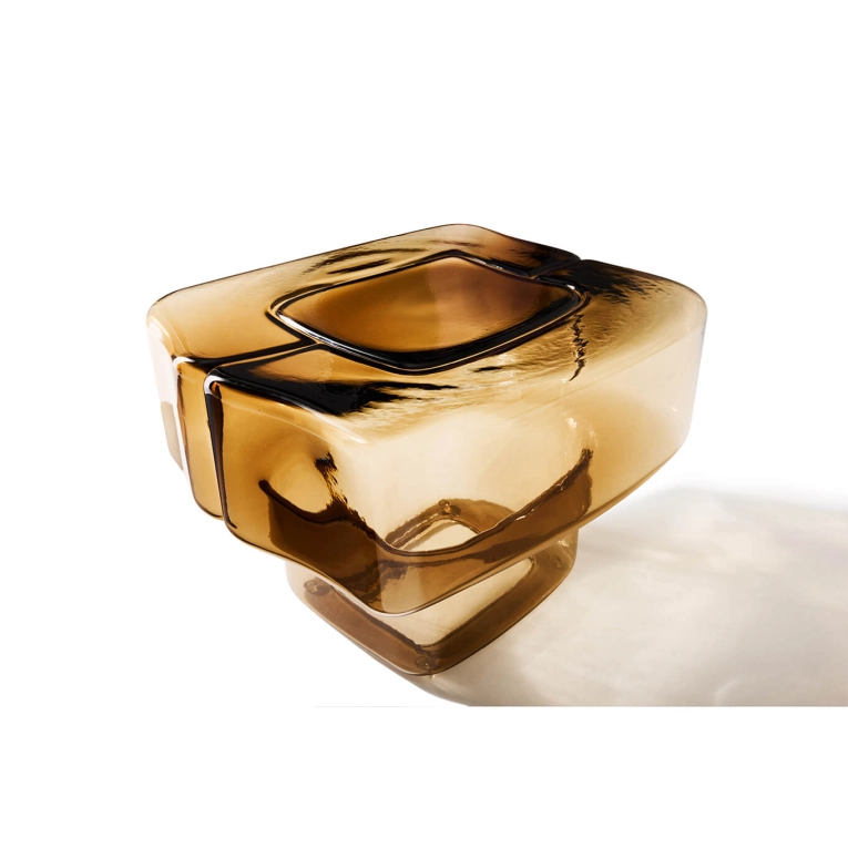 Table d'appoint guéridon Guéridon FLUID JOINERY Fumé CASSINA