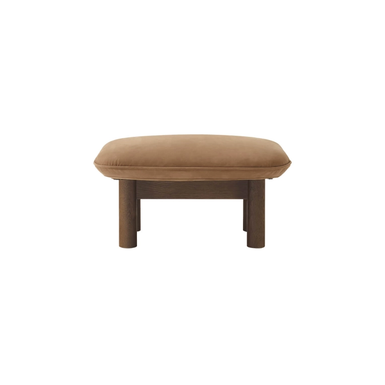 Pouf BRASILIA Chêne Foncé/ Dunes Camel 21004 AUDO COPENHAGEN