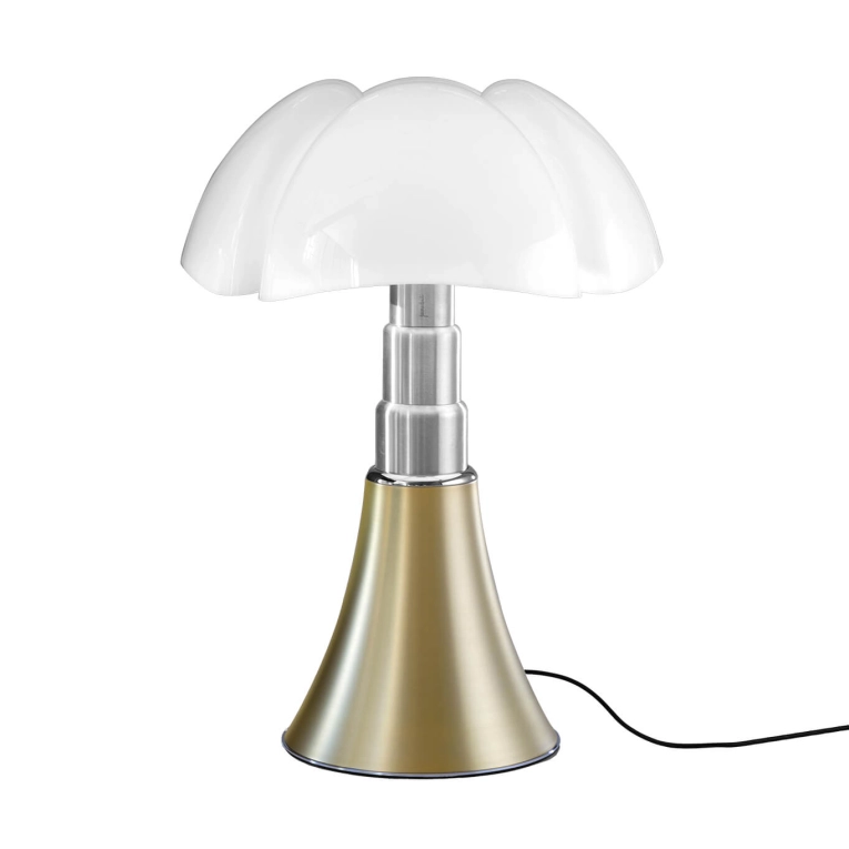 Lampe à poser PIPISTRELLO LED Laiton Satiné MARTINELLI LUCE