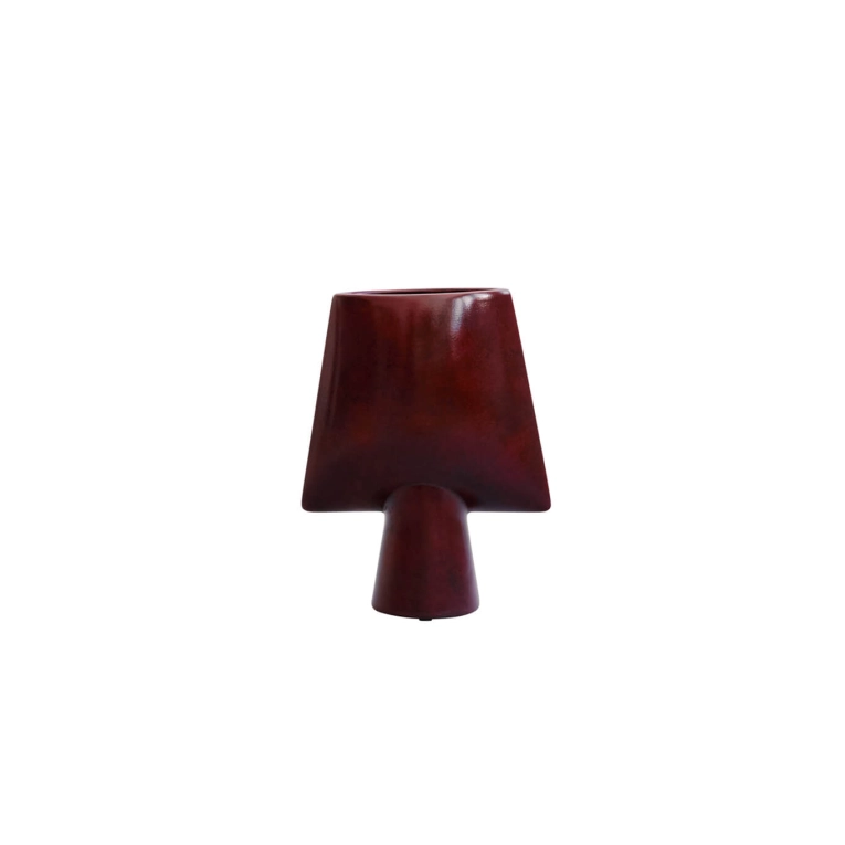 Vase SPHERE SQUARE mini Bordeaux 101 COPENHAGEN
