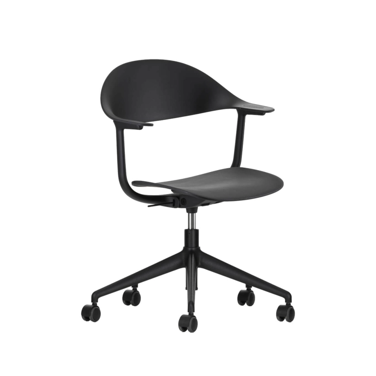 MYNT Plastique Epoxy noir 5 branches roulettes VITRA