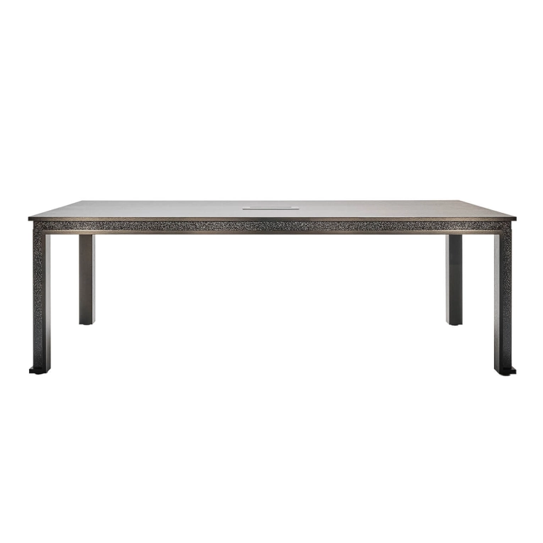Table entreprise ERA 225x100 Chêne noir/ Woodio Char SILVERA PRO