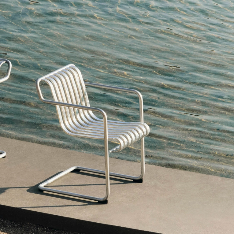 Outdoor Lounge Chair PALISSADE CANTILEVER Dining Aluminium HAY