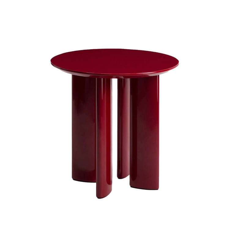 Table d'appoint guéridon CARLOTTA Bordeaux THE SOCIALITE FAMILY