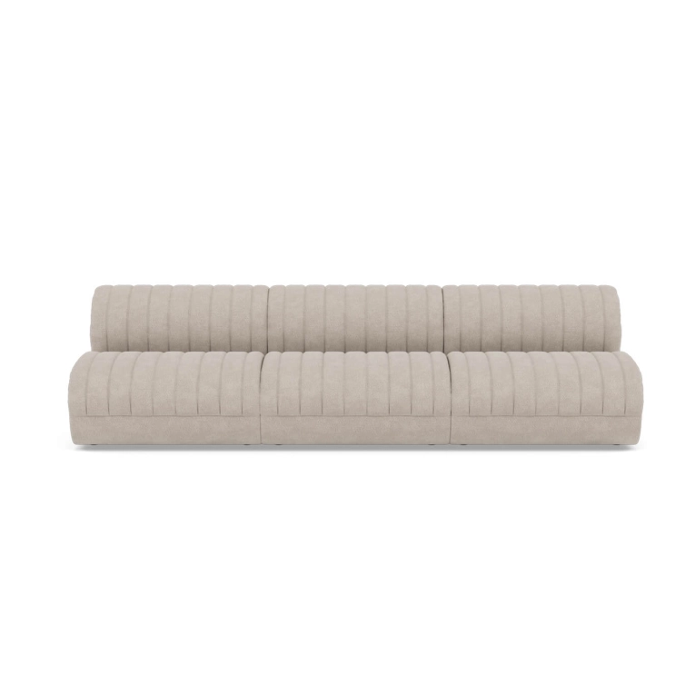 Canapé COLTRE 3 places sans accoudoirs Turf Sable MUUTO