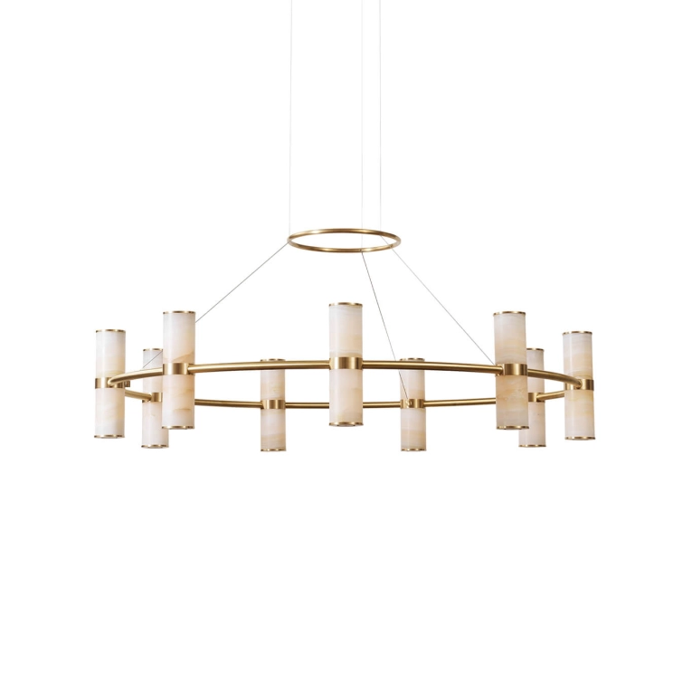 Suspension PARS CHANDELIER Laiton Brossé ANOUR