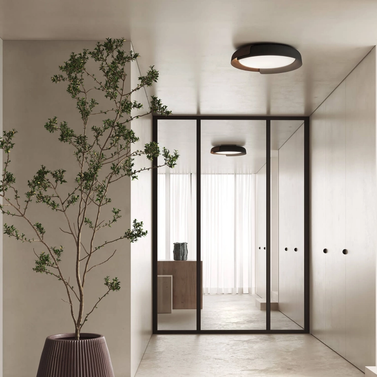 Plafonnier DALA Sable / bois  KDLN