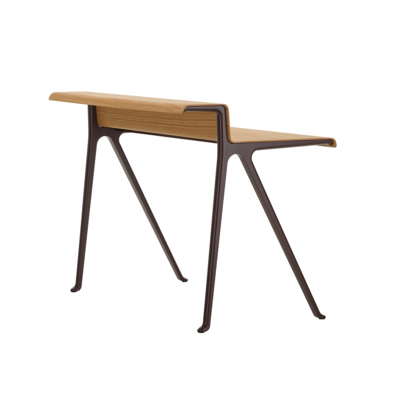 Bureau COURIER Bordeaux/ Chêne naturel VITRA