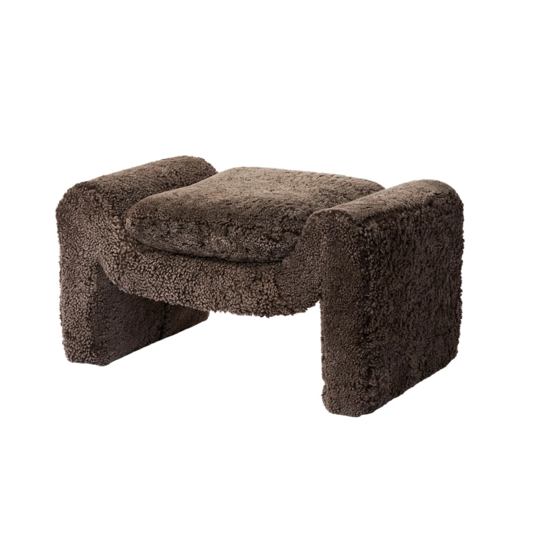 Pouf MIELO Vella Marron foncé BOLIA