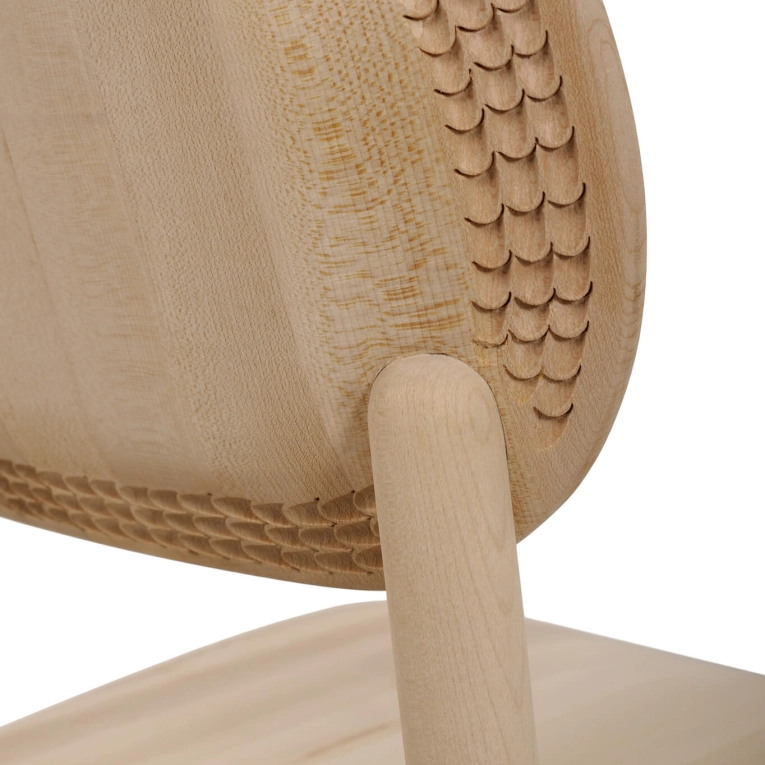 Dining Chair UNNA reshma III Oak white ZANAT