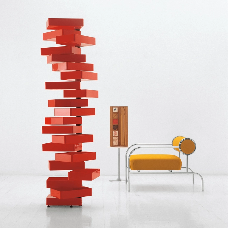 Meuble de rangement REVOLVING CABINET Rouge CAPPELLINI