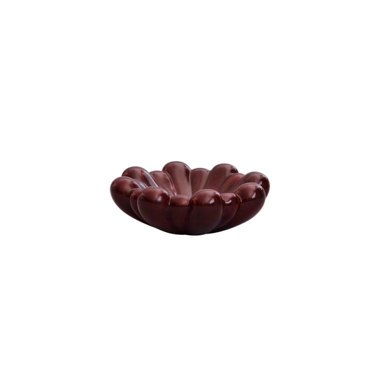 Centre de table & corbeille BLOOM TRAY medio Bordeaux 101 COPENHAGEN
