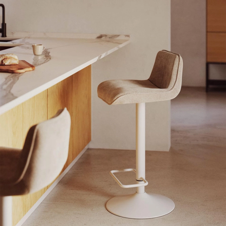 ZENDA Chenille Beige / Blanc KAVE HOME