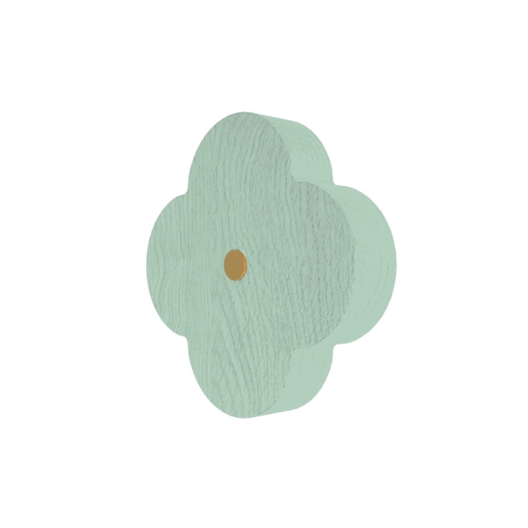 Patère Design ANDRÉE L Frêne Vert Givré HARTO