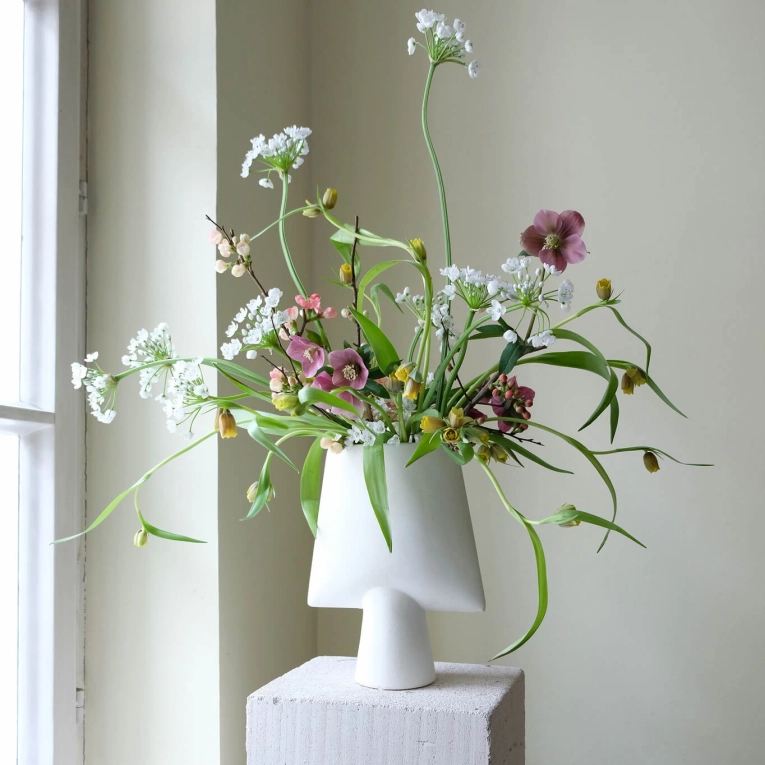 Vase SPHERE SQUARE mini Blanc os 101 COPENHAGEN