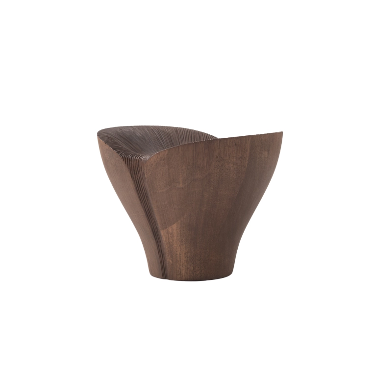 Centre de table & corbeille KALA medium Noyer ZANAT