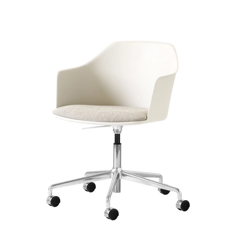 Fauteuil de bureau RELY HW54 Blanc Huitre/Molly 0114 AND TRADITION