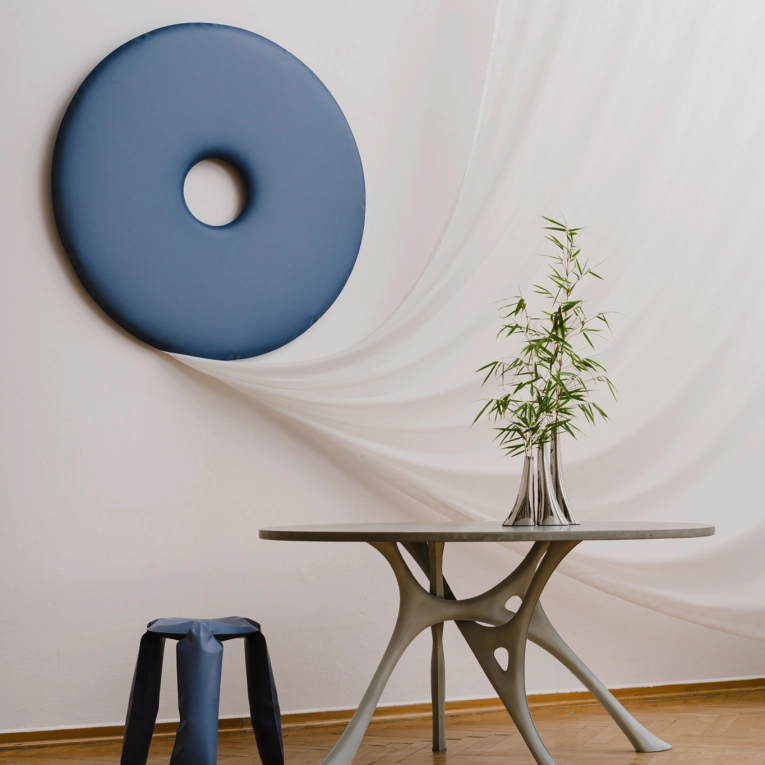 Miroir RONDO Bleu mat ZIETA