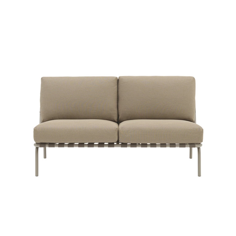 Canapé extérieur SETTLE 2 places Ribbed Weave 2/Taupe MUUTO