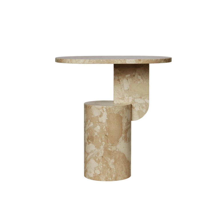 Table d'appoint guéridon INSERT  Sable FERM LIVING