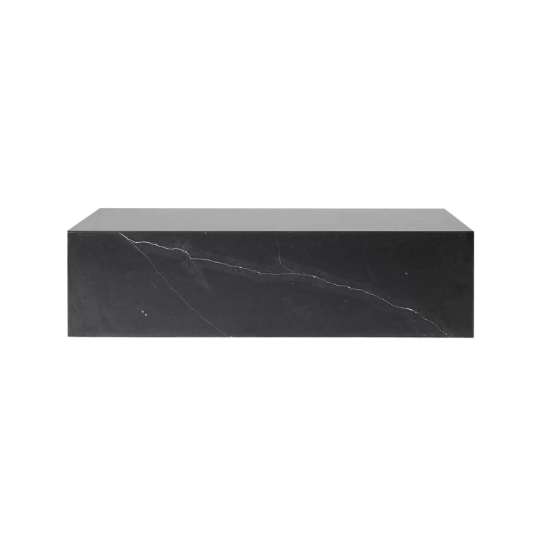 Table basse PLINTH LOW Marbre Nero Marquina AUDO COPENHAGEN