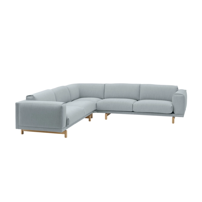 Canapé REST CORNER pieds chêne Écriture 710 MUUTO