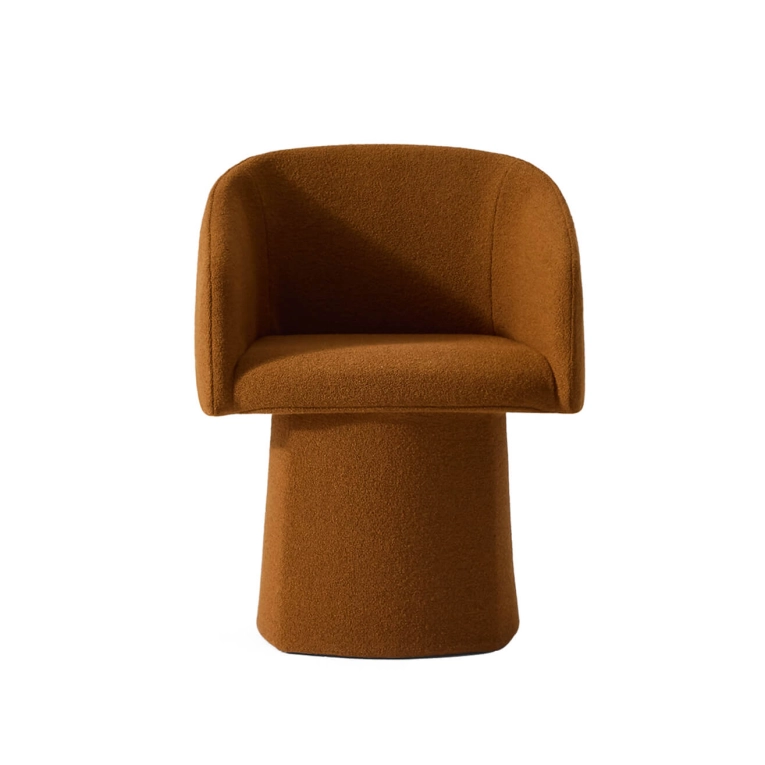 Chaise PLINTEA base pivotante Oslo Cuivre CASSINA