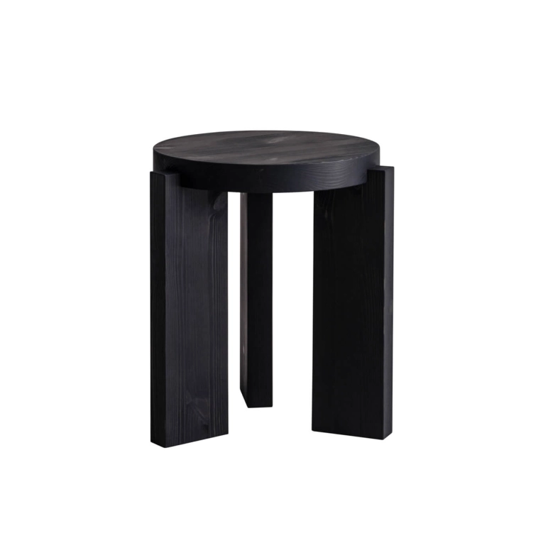 Stool 001 Ø 40 Black VAARNII