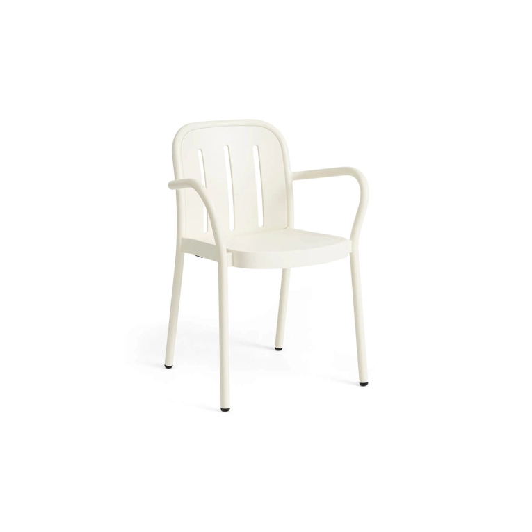 Outdoor Lounge Chair DEVILLE Arms, White HAY