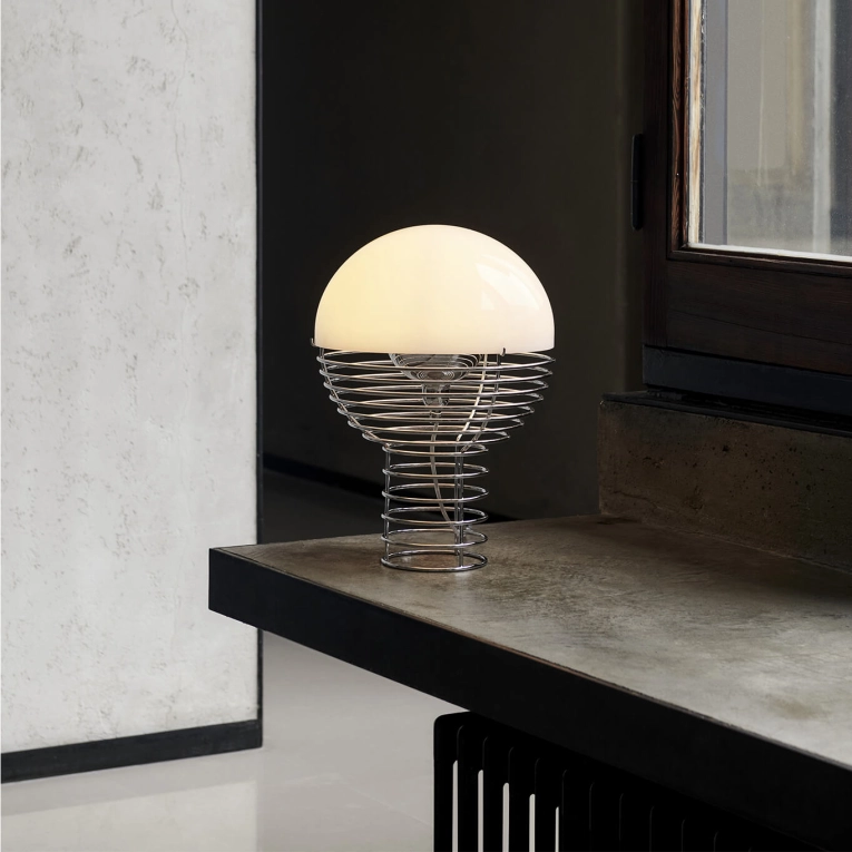 Lampe à poser WIRE Ø 30 Blanc VERPAN