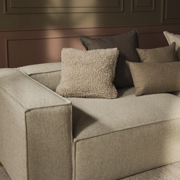 Coussin DUNA 50x50 cm Marron BOLIA