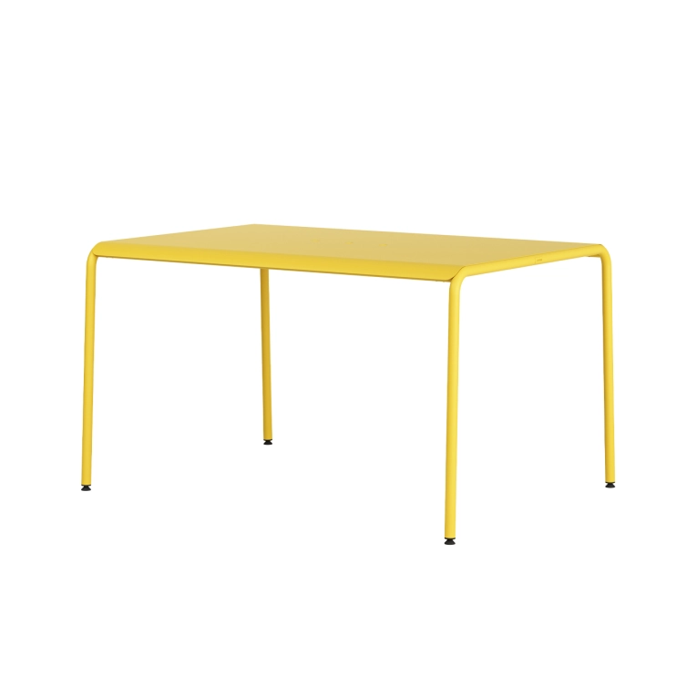 Table extérieure PANORAMA Jaune Soleil L 130 TIPTOE