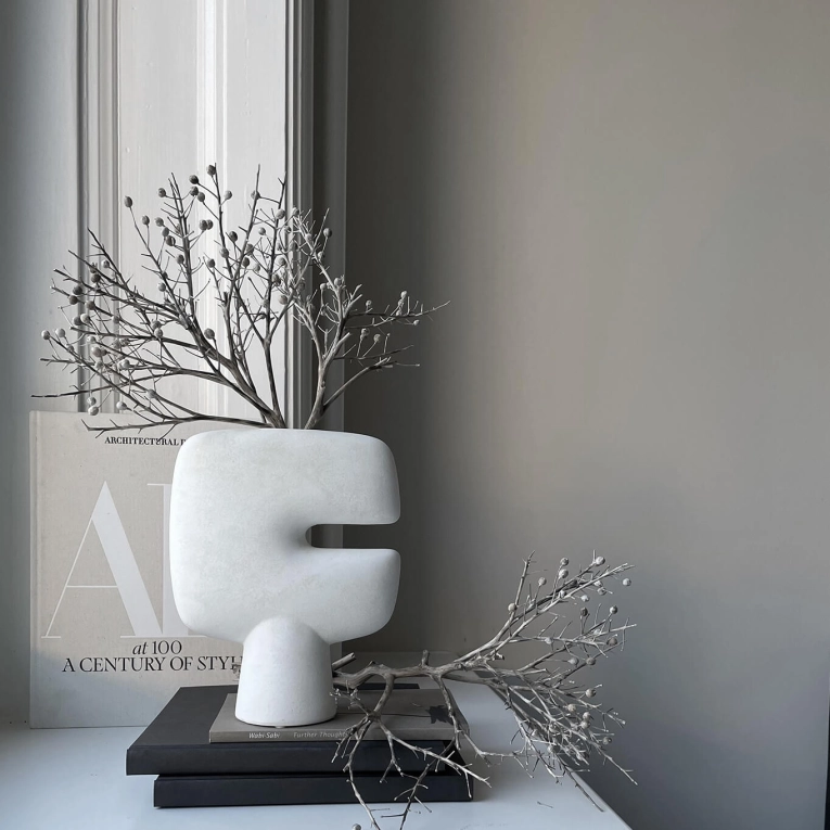 Vase TRIBAL medio Blanc os 101 COPENHAGEN