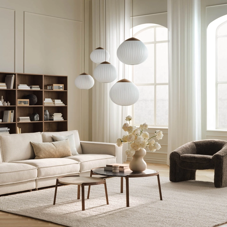 Suspension ACORN Ø 50 Blanc BOLIA