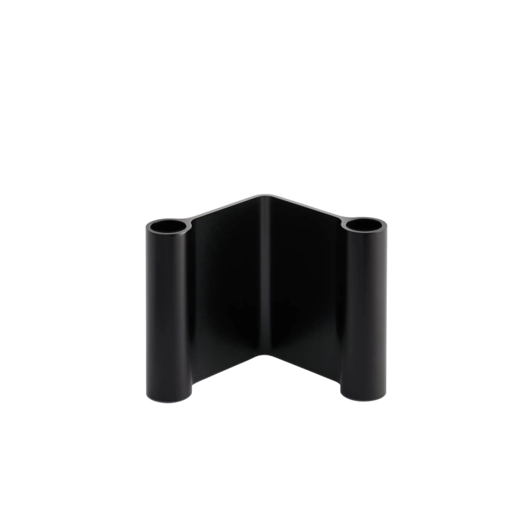 Photophore, bougeoir et bougie PAIR H 11 Noir MUUTO