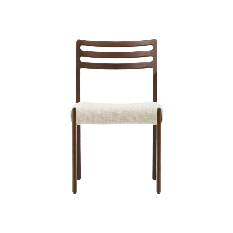 CUDIA Chêne teinté foncé / Tissu Jandi beige KAVE HOME