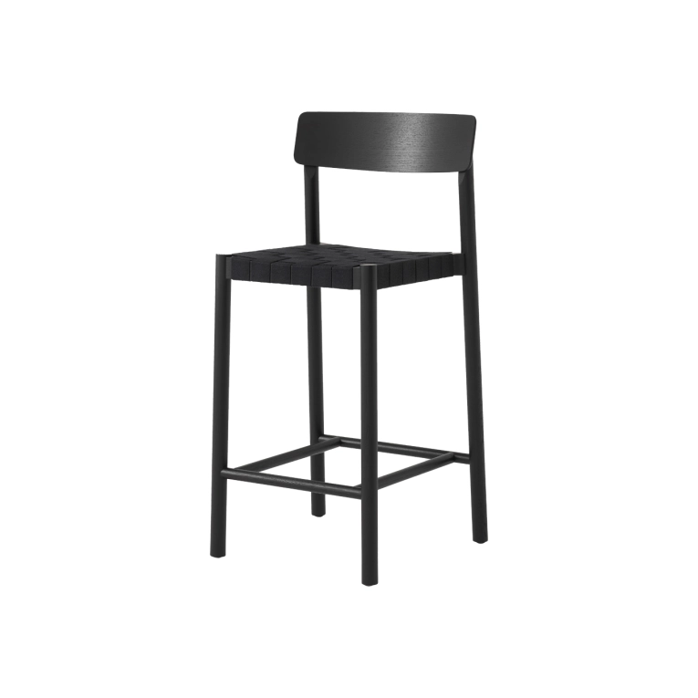 Tabouret haut BETTY TK12 Frêne noir / Noir AND TRADITION