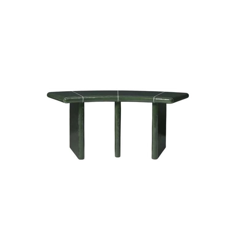 Banc extérieur DEYA L 110 Vert Foncé FERM LIVING