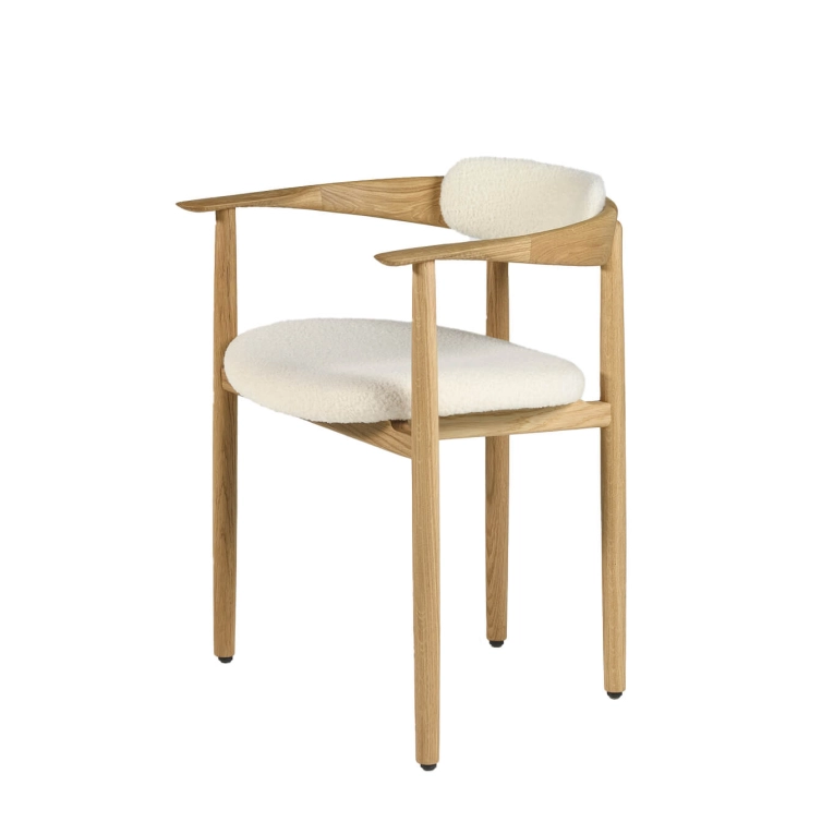 Dining Chair SAVA extra comfort Baru 200 oak white ZANAT