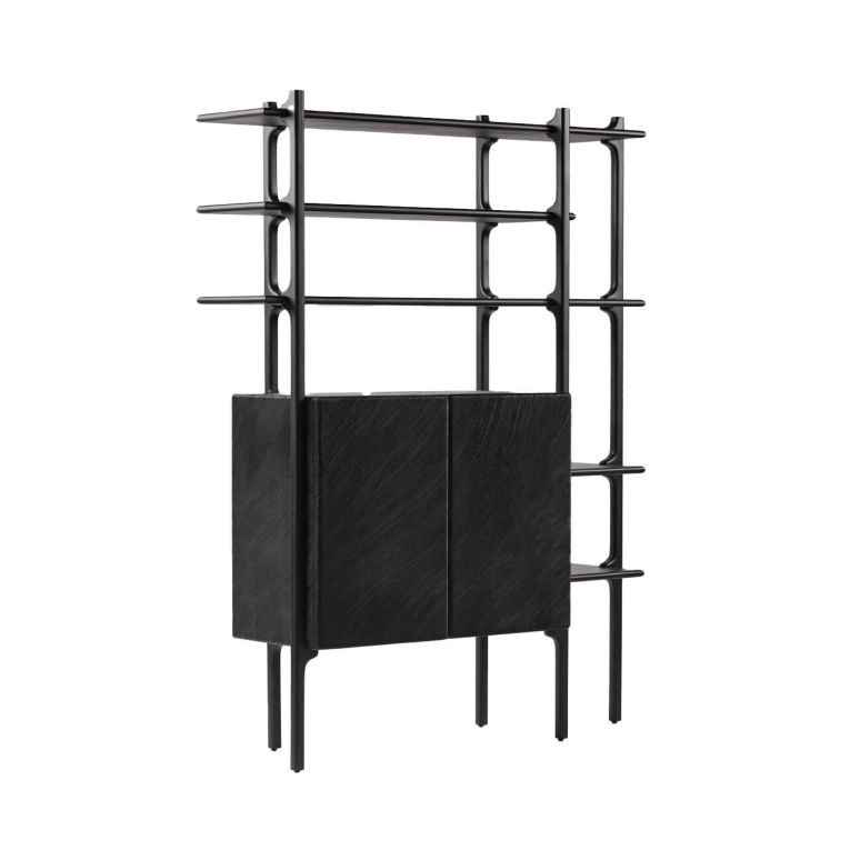 Shelving TARA MAPLE Black ZANAT